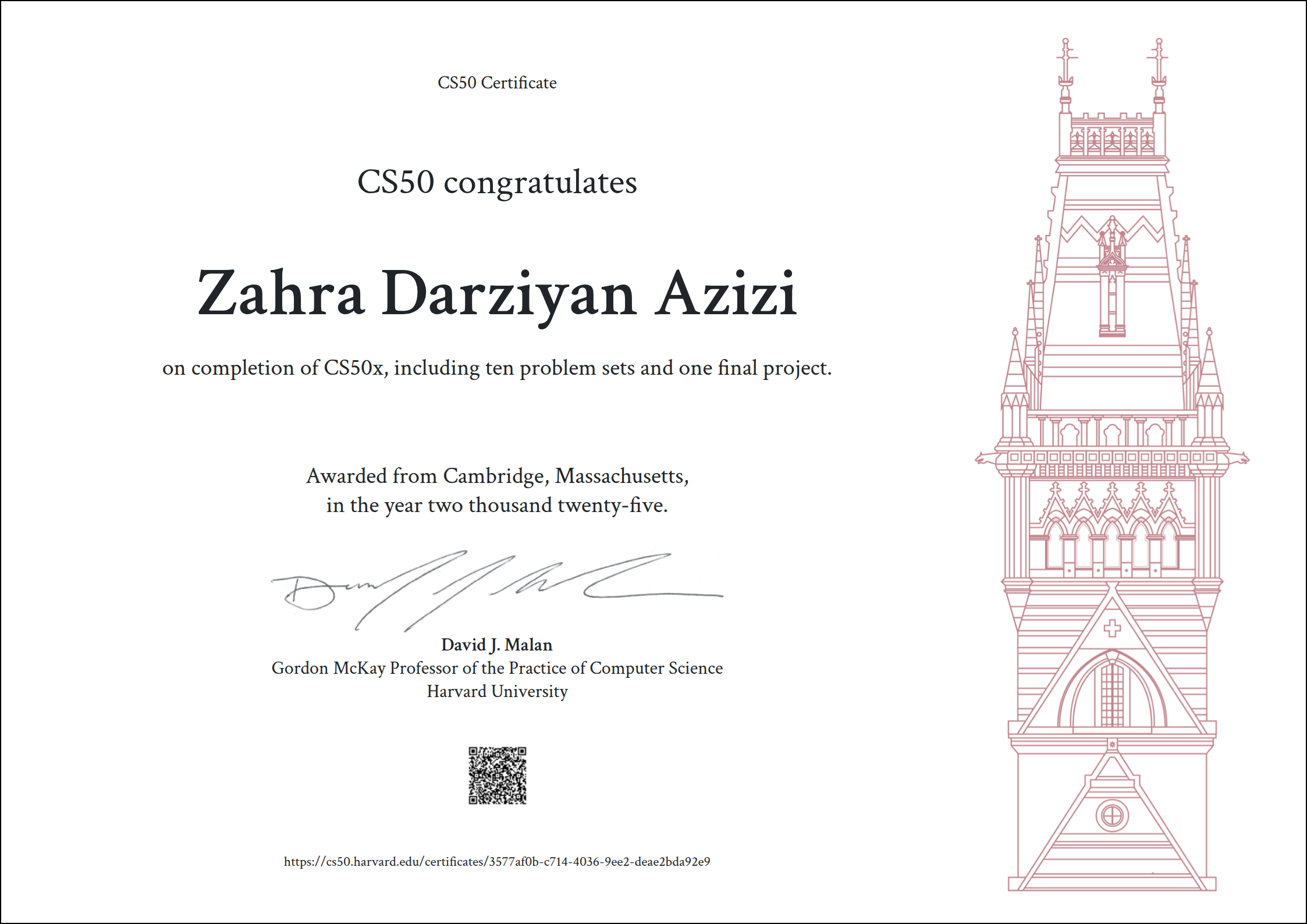 Machine Learning Certificate